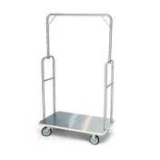 Forbes Industries 2432 Luggage Cart w/ Brushed Stainless Steel Superstructure & Deck 1 image