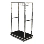 Forbes Industries 2505DB Specialty Luggage Cart w/ T-Hanger Bar, Polished Stainless Steel 1 image