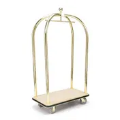 Forbes Industries 2520-PDT Birdcage Luggage Cart w/ Carpeted Deck, Tubular Superstructure 1 image