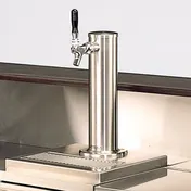 Forbes Industries 6117 Draft Beer Tower, 12" Chrome Column, Air-Cooled, Coil, Ice Bin, 1-3 Taps 1 image
