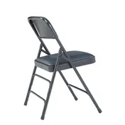 National Public Seating 1304 Nps 1300 Series Premium Vinyl Upholstered Folding Chair - Dark Midnight Blue 2 image