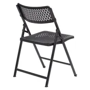 National Public Seating 1410 AirFlex Series Premium Polypropylene Folding Chair, Black (Pack of 4) 2 image