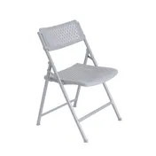 National Public Seating 1412 AirFlex Series Premium Polypropylene Folding Chair, Platinum (Pack of 4) 1 image