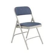 National Public Seating 2205 Nps 2200 Series Deluxe Fabric Upholstered Folding Chair w/ 480 lbs Capacity - Pack of 4 1 image