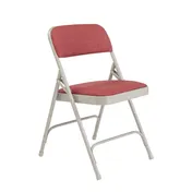 National Public Seating 2208 Nps 2200 Series Deluxe Fabric Upholstered Folding Chair w/ 480 lbs Capacity - Pack of 4 1 image