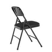 National Public Seating 2210 Nps 2200 Series Deluxe Fabric Upholstered Folding Chair w/ 480 lbs Capacity - Pack of 4 2 image