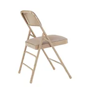National Public Seating 2301 2300 Series Premium Folding Chair w/ Deluxe Fabric Upholstered Waterfall Seat and Contour Back - Pack of 4 2 image