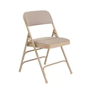 National Public Seating 2301 2300 Series Premium Folding Chair w/ Deluxe Fabric Upholstered Waterfall Seat and Contour Back - Pack of 4 1 image