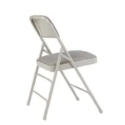 National Public Seating 2302 2300 Series Premium Folding Chair w/ Deluxe Fabric Upholstered Waterfall Seat and Contour Back - Pack of 4 2 image