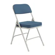 National Public Seating 3215 Nps 3200 Series Premium Upholstered Regal Blue Folding Chair (Pack of 2) 1 image