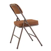 National Public Seating 3219 NPS 3200 Series Premium 2-inch Fabric Upholstered Double Hinge Antique Gold Folding Chair (Pack of 2) 2 image