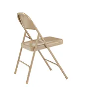 National Public Seating 51 NPS 50 Series All-Steel Beige Folding Chair (Pack of 4) 2 image