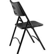National Public Seating 610 NPS 600 Series Heavy Duty Black Plastic Folding Chair, (Pack of 4) 2 image