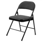 National Public Seating 970 Basics by NPS 900 Series Star Trail Black Fabric Padded Folding Chair (Pack of 4) 1 image