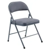 National Public Seating 974 Basics by NPS 900 Series Star Trail Blue Fabric Padded Folding Chair (Pack of 4) 1 image
