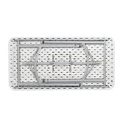 National Public Seating NPS 24" x 48" Heavy Duty Folding Table, Speckled Grey 2 image