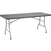 National Public Seating BT3072 NPS 30" x 72" Heavy Duty Folding Table, Speckled Gray 2 image
