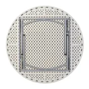 National Public Seating BT60R NPS 60" Heavy Duty Round Folding Table, Speckled Grey 2 image
