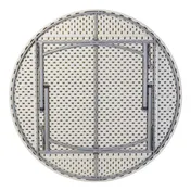 National Public Seating BT71R NPS 71" Heavy Duty Round Folding Table, Speckled Grey 2 image