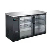 Hurakan HKN-GBB2460G 60" Back Bar Cooler w/ Swing Glass Door, 14.8 cu. ft. 1 image