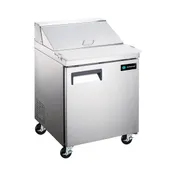 Hurakan HKN-SPT27R1 27" Sandwich / Salad Prep Table, 1-Door, Fits (6) 1/6 Size Pans 1 image