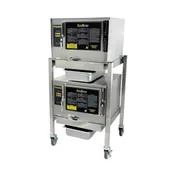 AccuTemp P31201D060 DBL 6 Pan LP Gas Boilerless Connectionless Steamer w/ Double Stacked, Stand 1 image