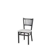 BFM Seating 2090CAWR-SB Indoor Troy Chair with Slat Back, Black 1 image