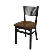 BFM Seating 2161C-SB ASH Indoor Polk Side Chair, Black 1 image
