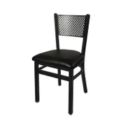 BFM Seating 2161C-SB GR1 Indoor Polk Side Chair, Black 1 image