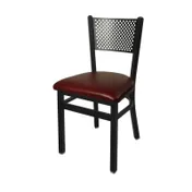 BFM Seating 2161C-SB GR3 Indoor Polk Side Chair, Black 1 image
