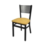 BFM Seating 2161C-SB W Indoor Polk Side Chair, Black 2 image