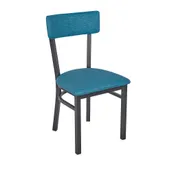 BFM Seating 4301CCOM-SB Indoor Bristol Chair with Upholstered Back & Seat, Black 1 image