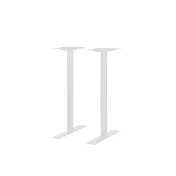 BFM Seating LP-0024RWHT Metal Uptown Table Base Set 1 image