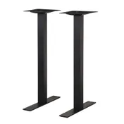 BFM Seating LP-0024SQT Metal Uptown Square End Table Bases 1 image