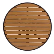 BFM Seating PH36RTKBLU Longport Table Top, 34" Dia., Round, Synthetic Teak 1 image