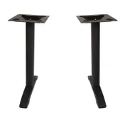 BFM Seating PHTB0022BL Metal Bali Table Base Set 1 image