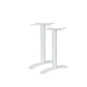 BFM Seating PHTB0022WH Metal Bali Table Base Set 1 image