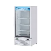 RefrigerationX XGM-10W(B)-N6 Merchandiser Refrigerator, 8.93 cu ft, LED Light, 1/4 HP, 115V 1 image