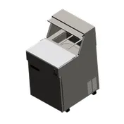 Delfield F18SC27-DCP 27" 1-Door Sandwich and Salad Prep Table, 6 Pans, Stainless Steel 1 image