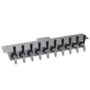 Krowne KUC-10S Underbar Beer Tower, 30" OA, Glycol Cooled, Stainless Steel, 10 Faucets, 7-12 Taps 1 image