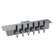 Krowne KUC-6S Underbar Beer Tower, 24" Glycol Cooled, Stainless Steel Finish, 4-6 Taps, No Handles 1 image