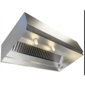Superior Hoods VSE48-04ETL - 4' Length Exhaust Only Hood, 48" Depth, Type 1 Rectangular, 18-Gauge 430 SS #3 Polish, NSF & ETL Listed, NFPA96 Compliant 1 image