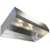 Superior Hoods VSE48-05ETL Exhaust Only Hood, 5’ Length x 48" Depth, Type 1 Rectangular, 18-Gauge 430 Stainless Steel #3 Polish, NSF Listed, ETL Certified, NFPA96 Compliant for wall-mount kitchen use 1 image