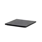 Steelite 7368MW504 Configurable Buffet Table, Square Top Tile, 9.5x9.5x0.625, Spire Onyx Creations, Wood, Hand Wash Only, 1 Per Case 1 image