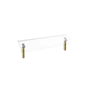 Steelite MGCIAN01XBXX Mogogo Buffet Modular Breath Guard, 71" Wide, 18-1/2"H, Plexiglass, Brushed Brass 1 image