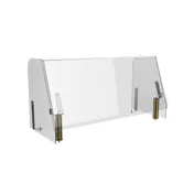 Steelite MGCIAN06XBXX Buffet Table, 71"W x 29"D x 35"H, Acrylic Shield, Brushed Brass 1 image