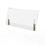 Steelite MGCIAN09XBXX Buffet Table, 71"W, 35-1/2"H, Acrylic Shield, Brushed Brass 1 image
