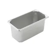 Vollrath 30362 Super Pan, 1/3 Size 6" Deep 6.1 Qt, 22-Gauge Stainless Steel, Corners, Certified, USA 1 image