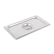 Vollrath 75130 Steam Table Pan Cover, Stainless Steel 1/3-Size Solid Handle, 12-5/8" x 6-13/16" 1 image