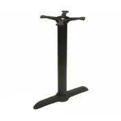 Klinger's Trading B0522 Cast Iron Table Base, 5" x 22" Spread, 3" Column, Dining Height, Powder Coat Finish 1 image